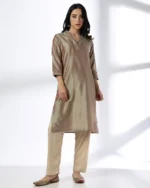 Women Dobby Weave Straight Kurta
